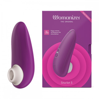 Вакуумний кліторальний стимулятор Womanizer Starlet 3 Violet, Фіолетовий - Інтернет-магазин спільних покупок ToGether