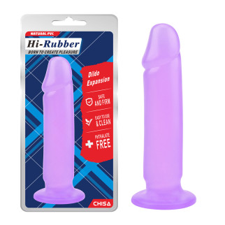 Фалоімітатор на присоску Chisa Hi-Rubber Dildo Expansion Purple, Фіолетовий - Інтернет-магазин спільних покупок ToGether