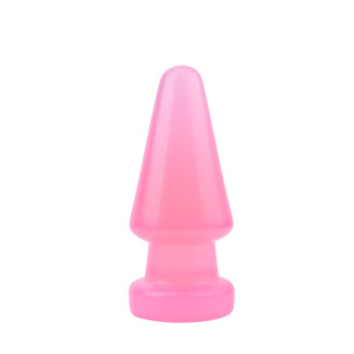 Велика анальна пробка  Chisa Hi-Rubber Anal Delight Plug Pink 17*7 см - Інтернет-магазин спільних покупок ToGether