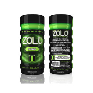 Мастурбатор у колбі Zolo Original Cup, зелений - Інтернет-магазин спільних покупок ToGether