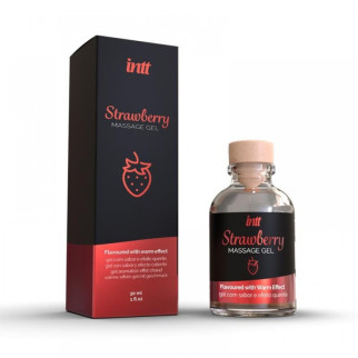 Їстівний масажний гель для інтимних зон Intt Strawberry 30 мл - Інтернет-магазин спільних покупок ToGether