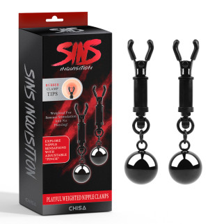 Затискачі для сосків Chisa Sins Inquisition Playful Weighted Nipple Clamps - Інтернет-магазин спільних покупок ToGether