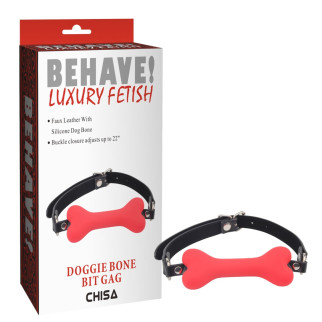 Кляп кісточка Chisa Behave Doggle Bone Bit Gag Red - Інтернет-магазин спільних покупок ToGether