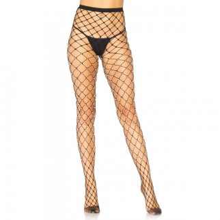  Колготки у сітку з перлами чорні Leg Avenue Faux pearl fence net tights O/S - Інтернет-магазин спільних покупок ToGether