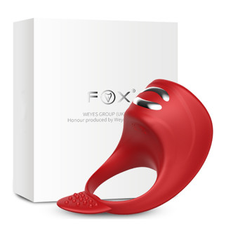 Ерекційне кільце з електростимуляцією Foxshow – Vibrator – Silicone Ring Red USB - Інтернет-магазин спільних покупок ToGether