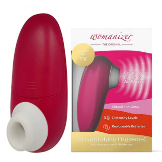 Вакуумний кліторальний стимулятор WOMANIZER Mini Red Wine - Інтернет-магазин спільних покупок ToGether