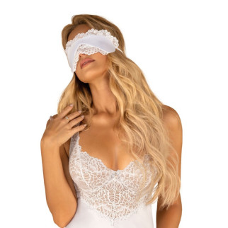 Атласна Маска для очей біла Amor Blanco eye mask white O/S - Інтернет-магазин спільних покупок ToGether