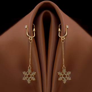 Прикраси для клітора та статевих губ non-pierced clitoral jewelry dangle with snowflake UPKO - Інтернет-магазин спільних покупок ToGether