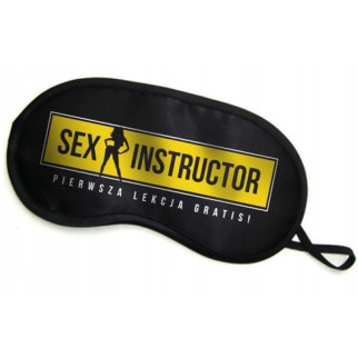Маска на очі з написом "SEX INSTRUCTOR' - Інтернет-магазин спільних покупок ToGether