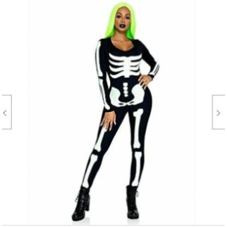 Костюм скелета, світитися у темряві Leg Avenue Womens Skeleton Bodysuit Halloween, розмір M - Інтернет-магазин спільних покупок ToGether