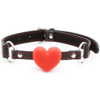 Кляп DS Fetish Mouth gag heart red/black - Інтернет-магазин спільних покупок ToGether