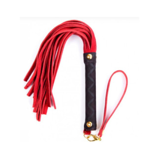 Флоггер DS Fetish Leather flogger S red - Інтернет-магазин спільних покупок ToGether