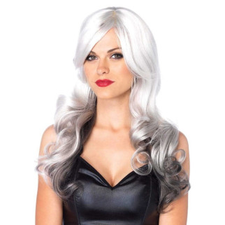 Жіночий чорно-сірий перука Leg Avenue 60см - Інтернет-магазин спільних покупок ToGether