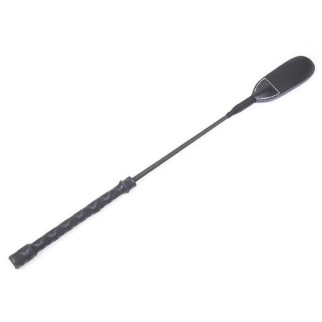 Стек DS Fetish екошкіра Whip PU Leather riding crop, чорний, 46 см - Інтернет-магазин спільних покупок ToGether