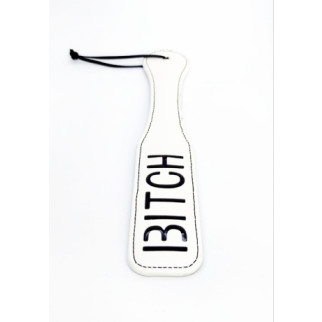 Шльопалка овальна з написом Bitch PADDLE, біла, 32,5 см - Інтернет-магазин спільних покупок ToGether