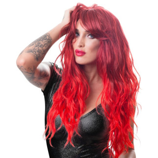 Перука з чубчиком Cottelli Wig red wavy long, червоний - Інтернет-магазин спільних покупок ToGether