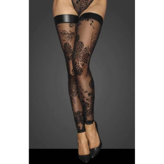 Сексуальні панчохи з відкритими шкарпетками S F243 Noir Handmade, з візерунками, чорні - Інтернет-магазин спільних покупок ToGether