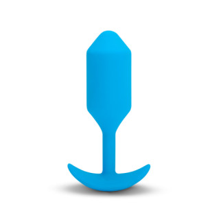Анальна пробка з вібрацією b-Vibe VIBRATING SNUG PLUG розмір L, синя - Інтернет-магазин спільних покупок ToGether