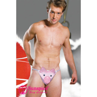 Стринги чоловічі зі свинкою Sunspice, O/S, рожеві - Інтернет-магазин спільних покупок ToGether