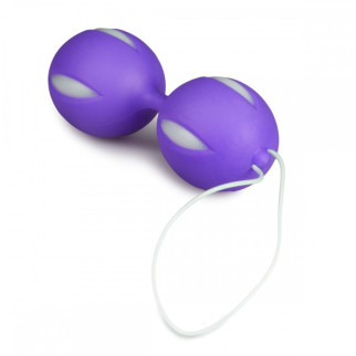 Вагінальні кульки із зміщеним центром тяжкості Easytoys, силіконові, фіолетові, 46 г - Інтернет-магазин спільних покупок ToGether