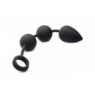 Анальні кульки Tom of Finland обважнені, чорні - Інтернет-магазин спільних покупок ToGether