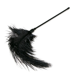 Тіклер, страусине перо, на ручці, чорне, 55 см - Інтернет-магазин спільних покупок ToGether