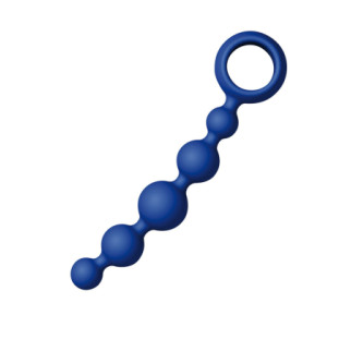 Анальний ланцюжок Joy Division Joyballs anal wave, силіконовий, синій, 17.5 см - Інтернет-магазин спільних покупок ToGether