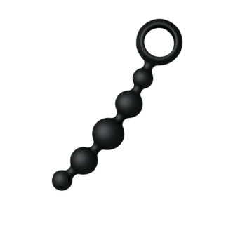 Анальний ланцюжок Joy Division Joyballs anal wave, силіконовий, чорний, 17.5 см - Інтернет-магазин спільних покупок ToGether
