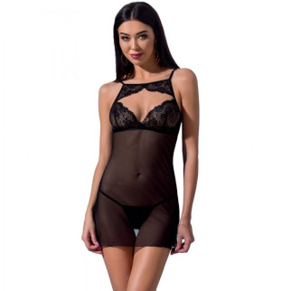 Пеньюар VERONIQUE CHEMISE black S/M - Passion - Інтернет-магазин спільних покупок ToGether