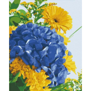 Картина за номерами. Art Craft Гортензія в кольорах 40х50 см 13123-AC - Інтернет-магазин спільних покупок ToGether