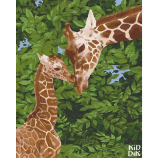 Картина за номерами. Art Craft жирафенок з мамою 40х50 см 11637-AC - Інтернет-магазин спільних покупок ToGether