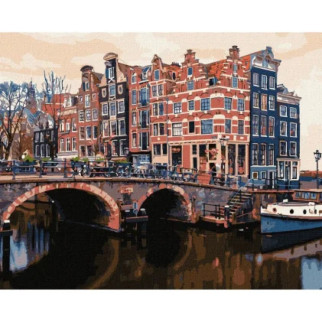 Картина за номерами "Чарівний Амстердам" Ідейка KHO3615 40х50 см - Інтернет-магазин спільних покупок ToGether