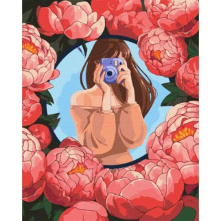 Картина за номерами "Квіткове селфі" Kira Corporal Ідейка KHO4979 40х50 см - Інтернет-магазин спільних покупок ToGether