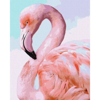 Картина "Рожевий фламінго" Ira Volkova Ідейка KHO4397 40х50 см - Інтернет-магазин спільних покупок ToGether