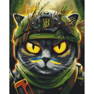 Картина за номерами "Котик розвідник"  Маріанна Пащук Brushme BS53311 40х50 см - Інтернет-магазин спільних покупок ToGether