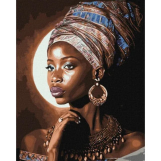 Картиназаномерами"Африканськакрасуня"art_selena_ua KHO2532 40х50 см Ідейка - Інтернет-магазин спільних покупок ToGether