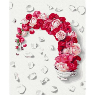 Картина за номерами "Трояндовий чай" Halyna Vitiuk BS53595, 40х50см - Інтернет-магазин спільних покупок ToGether