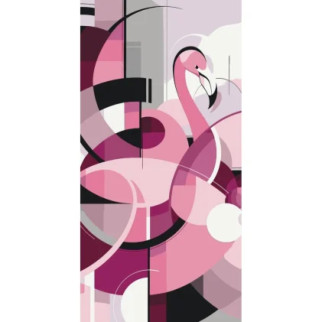 Картина за номерами "Рожевий фламінго" 13063-AC 40х80 см - Інтернет-магазин спільних покупок ToGether