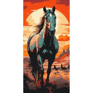Картина за номерами "Horse art" 11541-AC 40х80 см - Інтернет-магазин спільних покупок ToGether