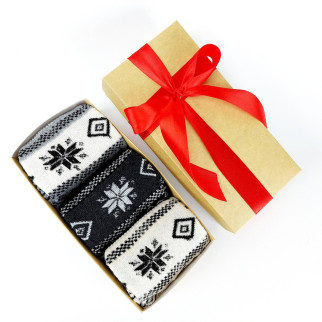 Шкарпетки жіночі новорічні із трьох пар в подарунковій упаковці! - Інтернет-магазин спільних покупок ToGether