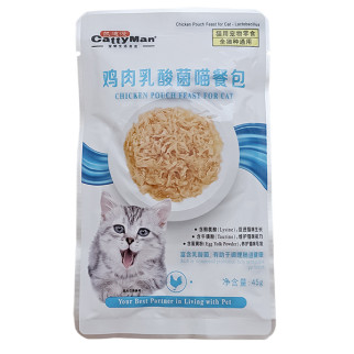 Корм CattyMan Lactobacillus Chicken Feast вологий з куркою для котів із проблемами травлення 45 гр - Інтернет-магазин спільних покупок ToGether