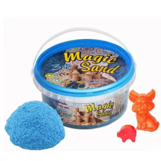 Magic sand блакитного кольору з ароматом чорниці у відрі 0,350 кг - Інтернет-магазин спільних покупок ToGether