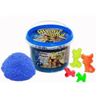 Magic sand блакитного кольору, з ароматом чорниці, у відрі 0,500 кг - Інтернет-магазин спільних покупок ToGether