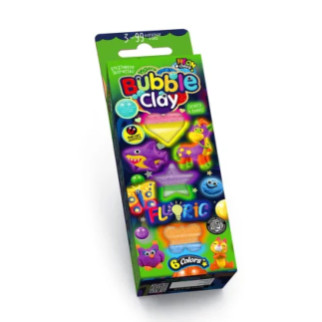Повітряний пластилін "Bubble Clau Fluoric" BBC-FL-6-01U,02U УКР. (30) "Danko toys", 6 кольорів - Інтернет-магазин спільних покупок ToGether