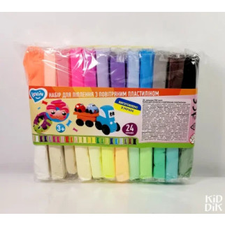 24 кольори ТМ Lovin Набір для ліплення з повітряним пластиліном - Інтернет-магазин спільних покупок ToGether