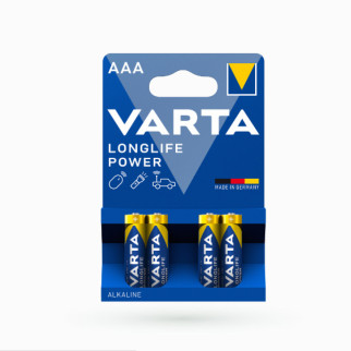 Батарейка лужна ААА/LR03 (бл-4шт) VARTA Longlife Power - Інтернет-магазин спільних покупок ToGether