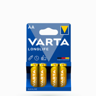 Батарейка лужна AA/LR6 (бл-4шт) VARTA Longlife - Інтернет-магазин спільних покупок ToGether