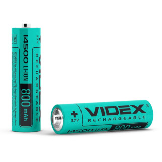 Акумулятор 14500 Li-lon 800 mAh без захисту (бл-1шт) Videx - Інтернет-магазин спільних покупок ToGether