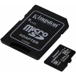 Карта пам'яті microSDHC 32Гб Class 10 (UHS-1) 100Мб/с Kingston  Canvas Select Plus + adapter SD - Інтернет-магазин спільних покупок ToGether