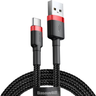 Кабель USB Type-C BASEUS CATKLF-B91 Cafule 3,0A 1м червоний/чорний - Інтернет-магазин спільних покупок ToGether